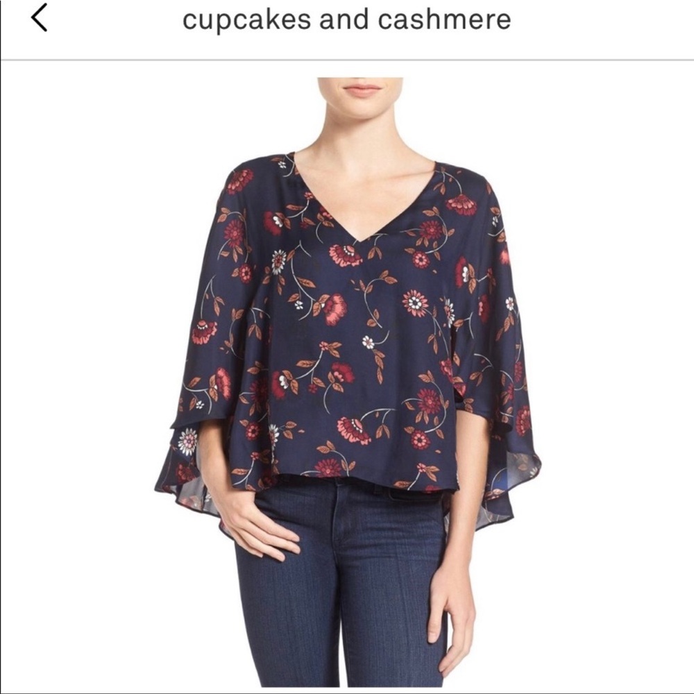 Silk cupcakes and cashmere blouse